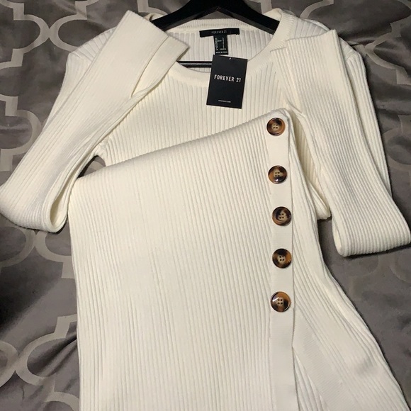 Forever 21 Dresses & Skirts - Forever 21 Ivory Knit Dress